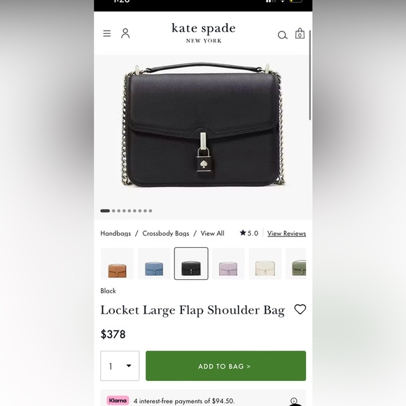 Kate Spade Locket Large Flap Shoulder Bag - Picture 4 of 7